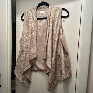 Calvin Klein Snake Skin Print Sleeveless Tunic Top